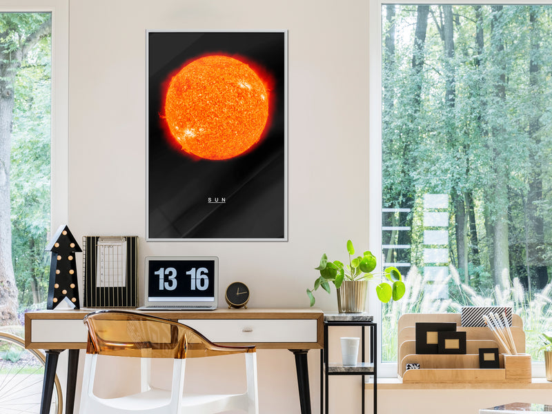 Poster - The Solar System: Sun  - wit