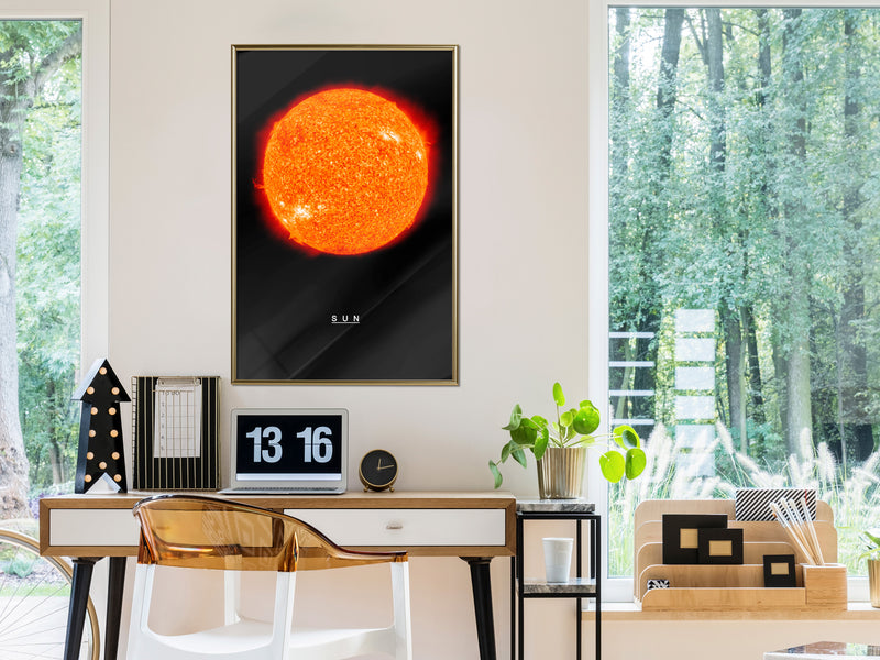 Poster - The Solar System: Sun  - goud